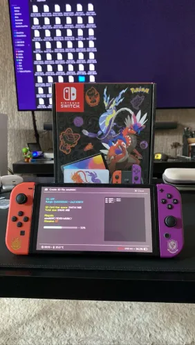 Nintendo Switch Oled Pokémon Desbloqueado Seminovo