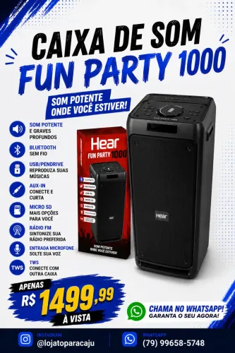 Caixa de som Fun party 1000