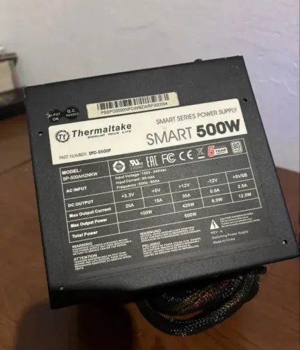 Fonte De Alimentação Thermaltake Smart 500 W 80+ White (Usado)