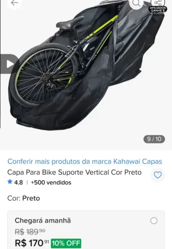 Capa para bike bicicleta