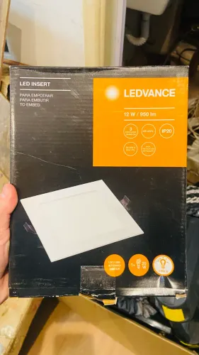 Painel LED Embutir 12W Ledvance Quadrado