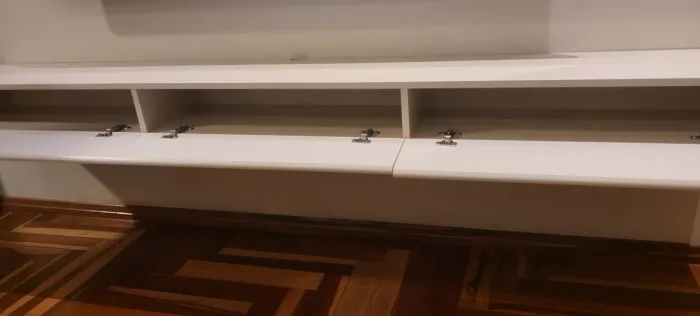 Rack suspenso 3 portas 199 x 27 X 14 off white
