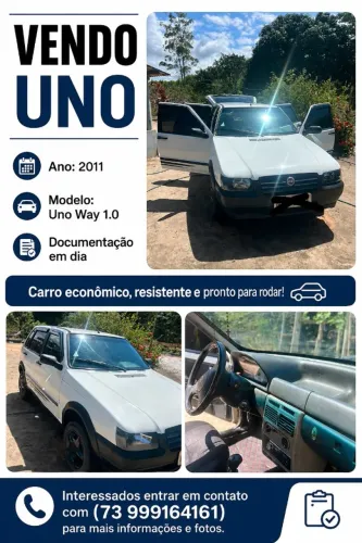 Fiat Uno Mille WAY Economy 1.0 F.flex 4P 2011