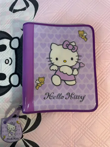 fichário hello kitty vintage anos 2000 