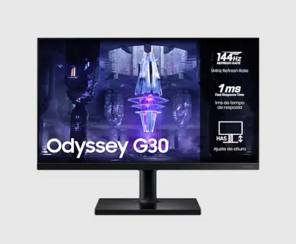 Monitor Samsung Odyssey G30 24" Full HD 144Hz 1ms Novo Promoção