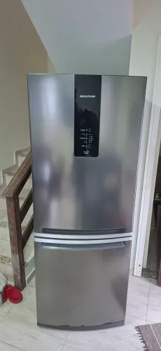 Geladeira Brastemp Frost Free Inverter 447L BRE57FKANA INOX