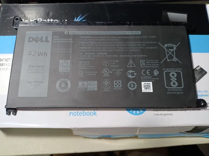 Bateria WDX0R para notebook DELL