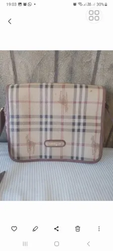 Bolsa Leather Land burberry