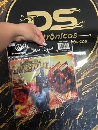 Mouse pad preto liso ou personalizado