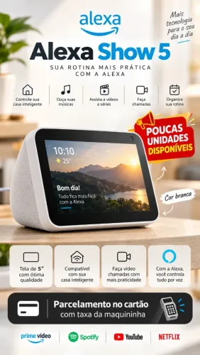 Alexa show 5 Branca importada lacrada na caixa