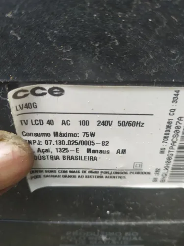 Tv Cce 40 pol em perfeito estado