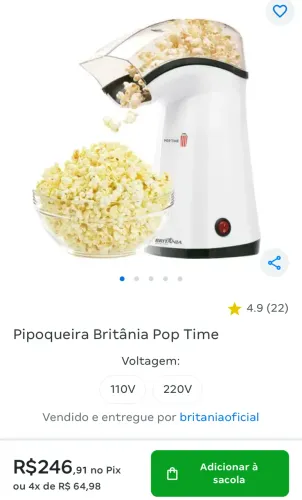 Pipoqueira elétrica