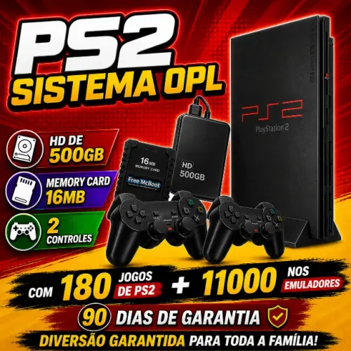 Playstation 2 ( PS2 ) lotado de jogos