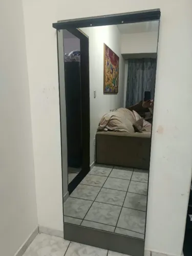 Espelho Fumê com moldura de ferro 1,80 de altura por 70 de largura