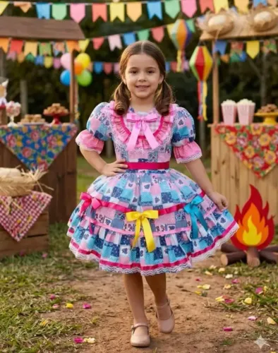 Aluga-se vestido junino premium para criança ?