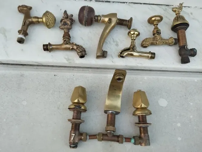 Conjunto de torneiras de bronze