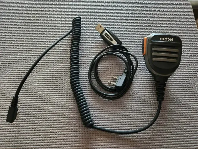 Radtel - Microfone Ptt + Cabo de Programação
