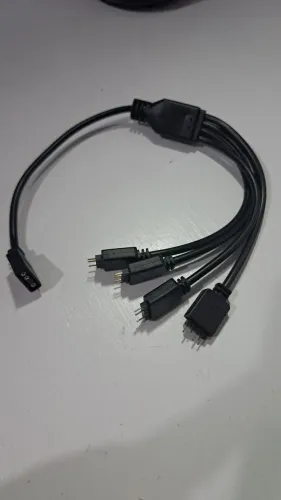 Cabo Splitter Argb 3 Pinos 1 para 4 portas