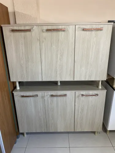Balcão de cozinha com tampo reto - entrego