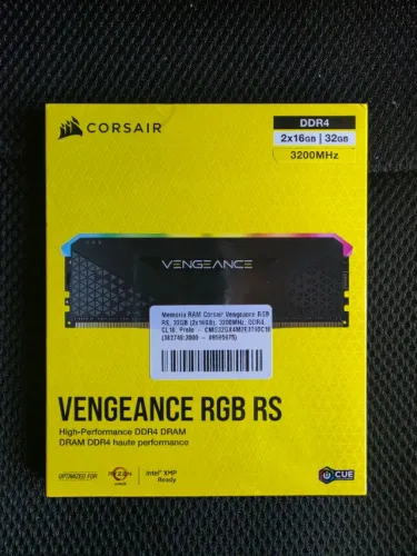 DDR4 32 GB 2x16 3200 CL16 MHz - Corsair Vengeance RGB RS