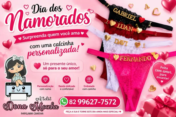 Peça íntima a partir de R$ 15,00