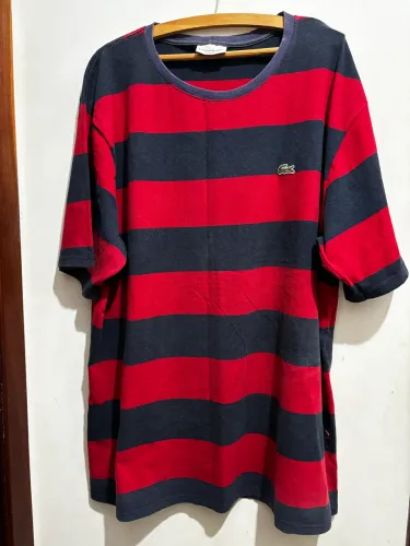 Camiseta Masculina Listrada Lacoste Original
