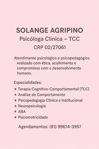 ? Psicóloga TCC | Psicopedagoga | Neuropsicóloga | Atendimento TEA