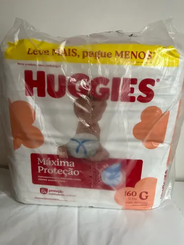 FRALDAS HUGGIES 160 Unidades