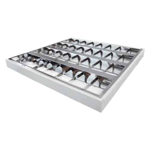 Luminária de Sobrepor Alto Parabólica Duplas Para 4 lâmpadas T5 14W Empalux