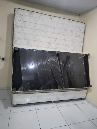 Cama Súper King Bases Mais Colchão De Mola Ensacada