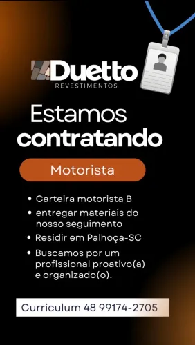 Vaga de motorista LEIA O ANÚNCIO