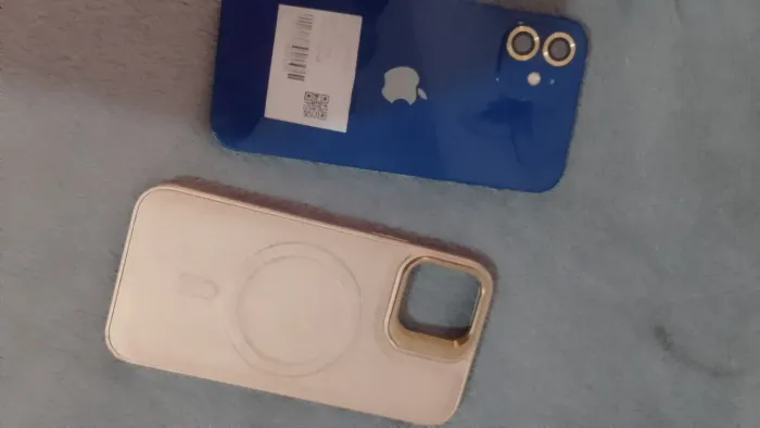 iPhone 12 azul 128gb 5g chip virtual apenas