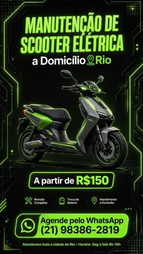 Manutenção de scooter elétrica