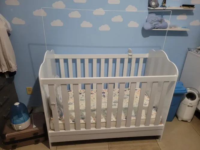 americano 3 em 1 mini cama + colchão