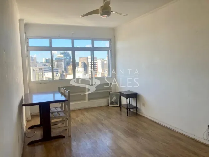 Apartamento para locação na Consolação, São Paulo-SP: 1 quarto, 1 sala, 1 banheiro, 1 vaga