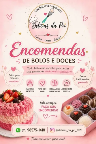 Bolos e doces pra festa