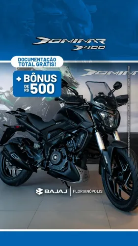 DOMINAR 400 - 0km - S/ Entrada - com Bonus de R$ 500