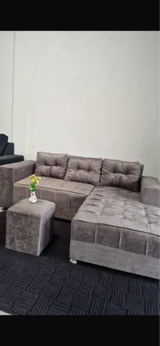Sofá cheise disponível apronta entrega $750 com puff 