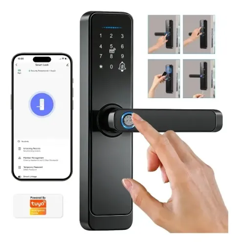 Fechadura Eletronica Digital Casa/hotel Com Biometria Touch Com Biometria, Senha, Cartão