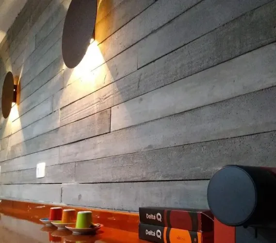Ripado Aparente Cimentício - Revestimento Alto Padrão Pronta entrega
