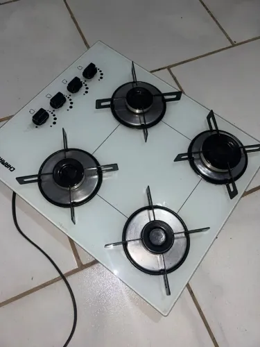 Cooktop 4 bocas branco // chamalux