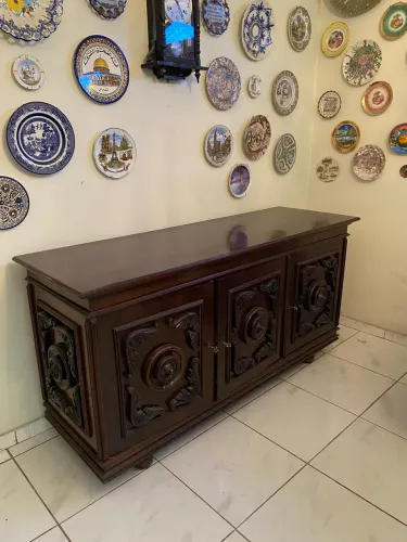 Buffet Arca Antigo em Jacarandá Maciço