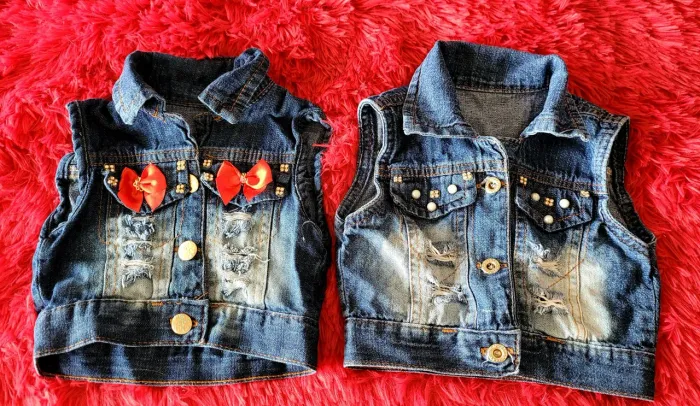 2 colete tamanho P serve tamanho 2 jeans