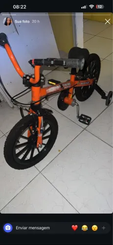 Bicicleta infantil toda boa