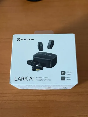 Microfone lapela Hollyland Lark A1 COMBO - USB-C e Lightning (iPhone e Android)