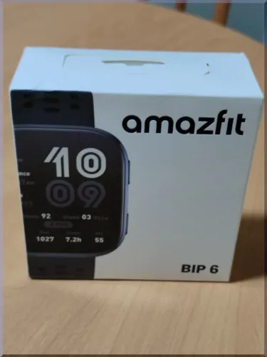 Amazfit Bip 6 relógio inteligente com GPS e inteligência artificial Black/Blue Ultimas uni