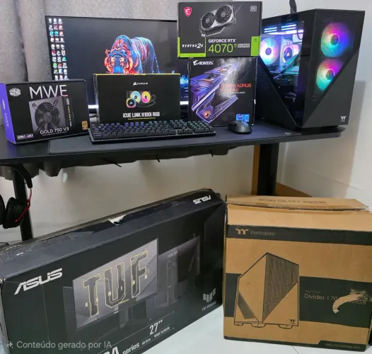 Setup Gamer i5 14600K + RTX 4070 Ti Super 16GB + 32GB DDR5 CL30 + SSD NVMe 2TB