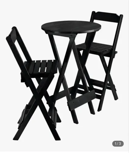 Mesa e cadeiras bistrô