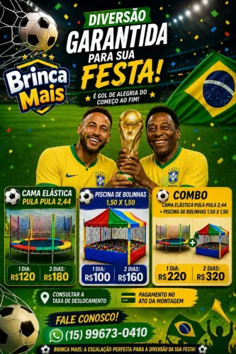 Locação de brinquedos pula-pula e piscina de bolinhas