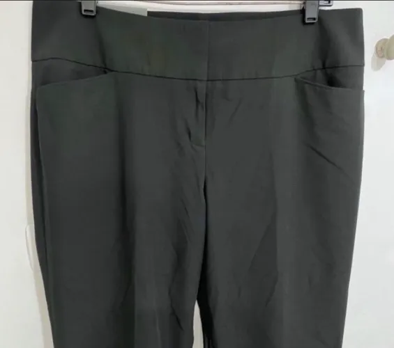nova! calça flare preta 48 tipo alfaiataria